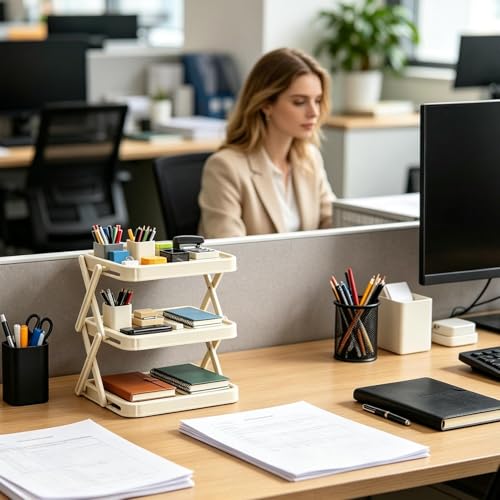 Étagère pliable réglable multi-usage pour angle de table et frigo