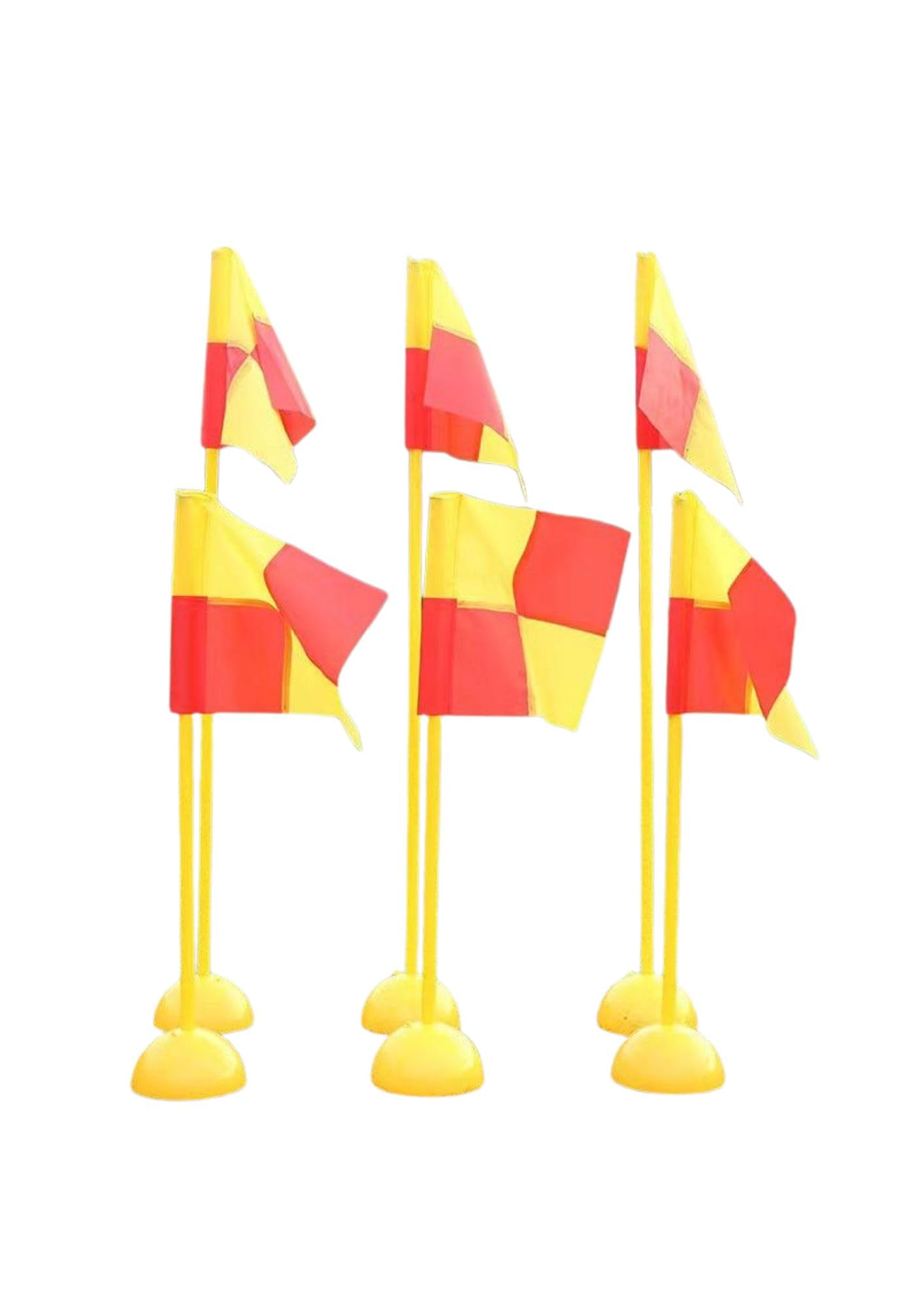 Ananya Sports Soccer Corner Flag Set with Dome Base for Football Field Marking Equipment Agility Speed Training (Pack of 4 Poles 150cm Height with 4 Dome Base 4 Flag)-image-46