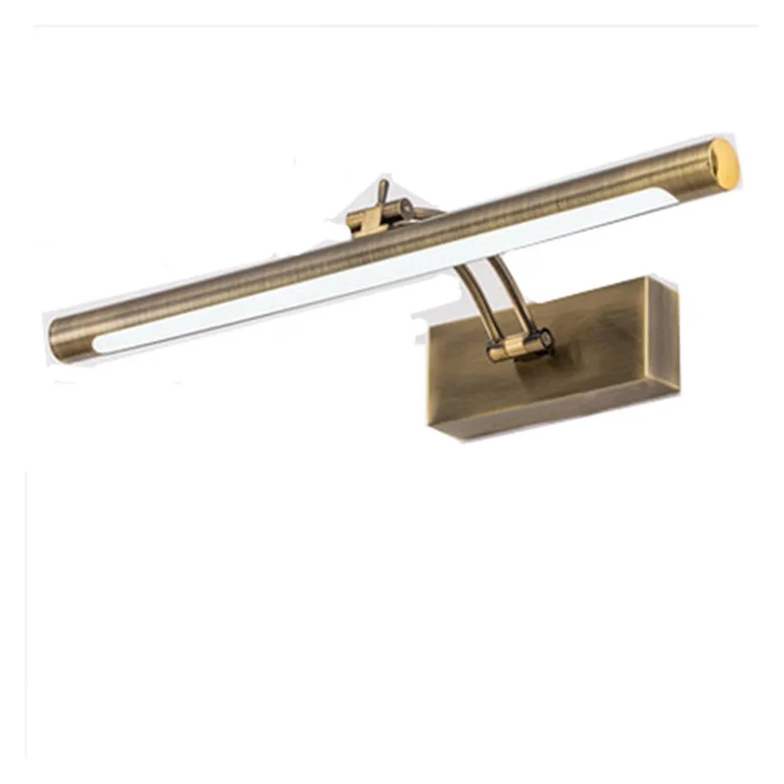 Luci da toeletta wireless for specchio, luci LED for bagno for galleria decorativa da parete Copertura completa(Natural 4000K,SILVER_12W 55CM)