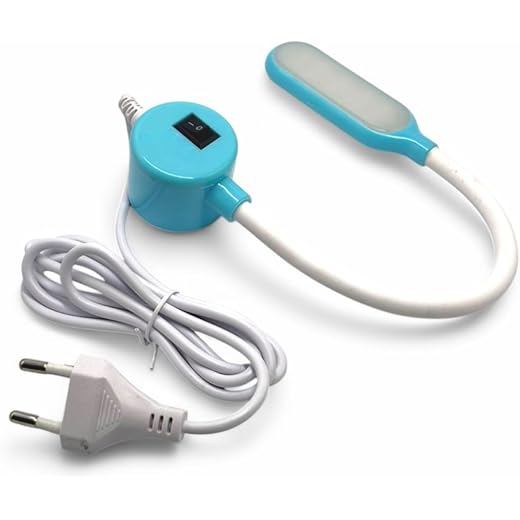 ZENITH COB LED -7 Sewing Machine Light, Flexible Silicone Gooseneck, Magnetic Base, Working Lamp for Home Study, Sewing Machine Accessories (COB LED -7), White