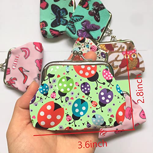 Lovely Beetles Pattern Coin Purse- Mini Beetle Design Clasp Pouch Wallet Key Bags Money Bag, Perfect Gifts For Girls Purses Women Wallets Buckle Party Favors #TOP2
