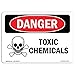 OSHA Danger Sign - Toxic Chemicals | Aluminum Sign | Protect Your Business, Construction Site, Warehouse & Shop Area | ?Made in The USA