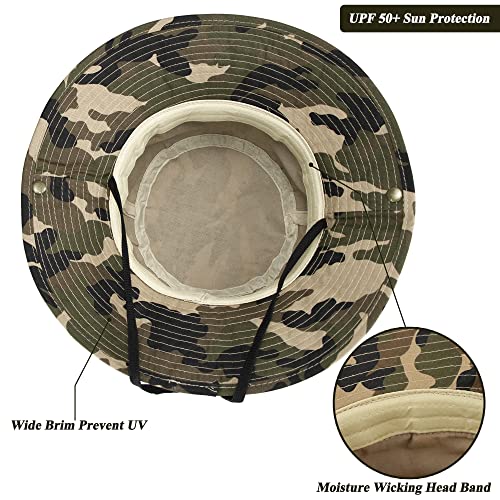 Kids Sun-Bucket-Hat Boys-Camouflage Outdoor-Fishing-Hat Packable For 7-14 Years #TOP2