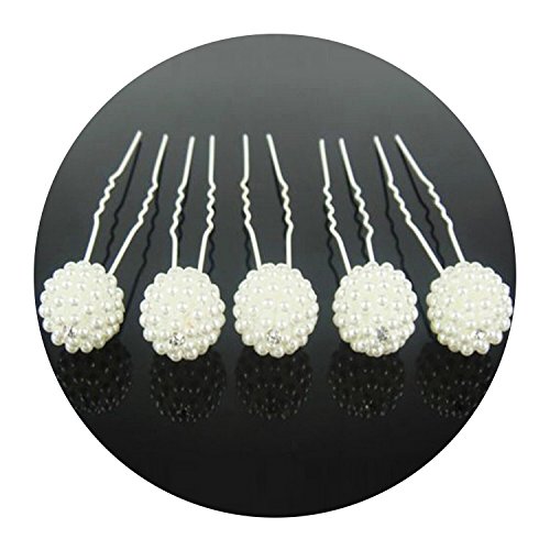 Preisvergleich Produktbild 10x Haarschmuck Hochzeit Haar Brosche Haarschmuck Spange Haarclip NEU