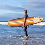 Fender x Wavestorm Collaboration 8ft Surfboard | Graphic top Deck with high Density Slick Bottom | for Kids and Adults | Foam Construction with Accessories | Leg Leash and Fin Set Included - Image 3