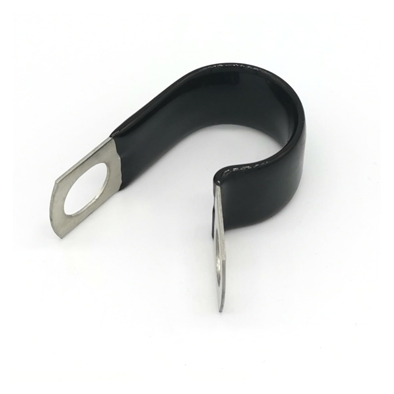 10 Uds. Abrazaderas de manguera tipo P recubiertas de acero inoxidable 18mm 304 Clips de tubo tipo R de montaje de Cable