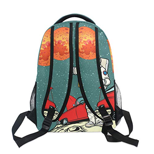 Alaza Pop Art Retro Astronaut Space Cartoon Large Backpack Personalized Laptop Ipad Tablet Travel School Bag With Multiple Pockets For Men Women College #TOP4