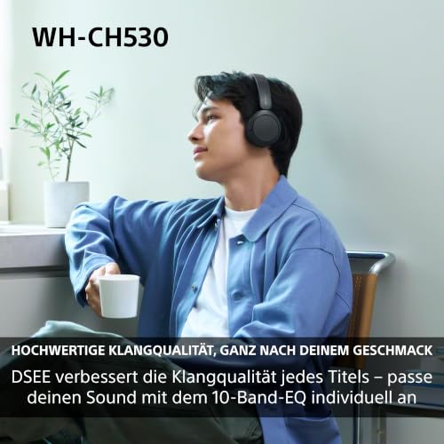 Sony WH-CH530 Kabellose Bluetooth Kopfhörer - Schwarz – Ansicht 3