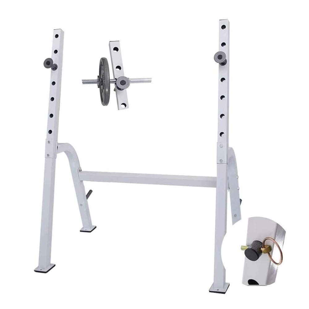 AYCDL Adjustable Benches Squat Rack Multifunctional Squat Bench Press Split Squat Rack Can Freely Retract Barbell Racks Commercial Fitness,Fat Burning,Black-115 * 94 * 149cm