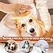 Suclain 2 Pcs Soft Dog Brush Boar Bristle Pet Brush for Short Haired Puppy and Cats with Band, Reduce Shedding, Dog Reduces Stress and Easy to Hold on Your Wrist, Ideal Grooming Supplies