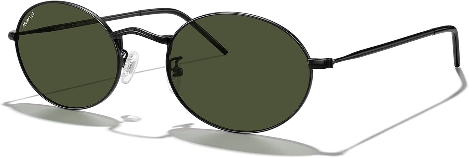 MERRY'S Retro Oval Polarized Sunglasses for Women Trendy Classic Shades UV400 Protection S8537