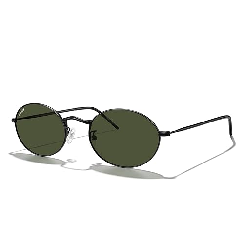 MERRY'S Retro Oval Polarized Sunglasses for Women Trendy Classic Shades