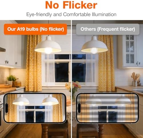 Sylvania ECO LED Light Bulb, A19 60W Equivalent, Efficient 9W, 7 Year, 750 Lumens, 2700K, Non-Dimmable, Frosted, Soft White - 8 Pack (40821) - 3