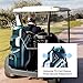 Max Lightweight Golf Cart Bag with Dual Handles and 14 Way Individual Full Length Dividers, Golf Club Bag with 11 Pockets, Large Putter Well, Double Strap Cooler for Men & Women (Ink Blue/White/Mint)