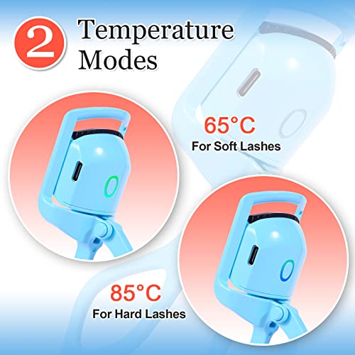 Sekaler Heated Eyelash Curler – Rechargeable Electric Eyelash Curler – Long-Lasting Heated Lash Curler For Natural Lashes – Handheld Eyelash Heated Curler With Quick Pre-Heat #TOP5