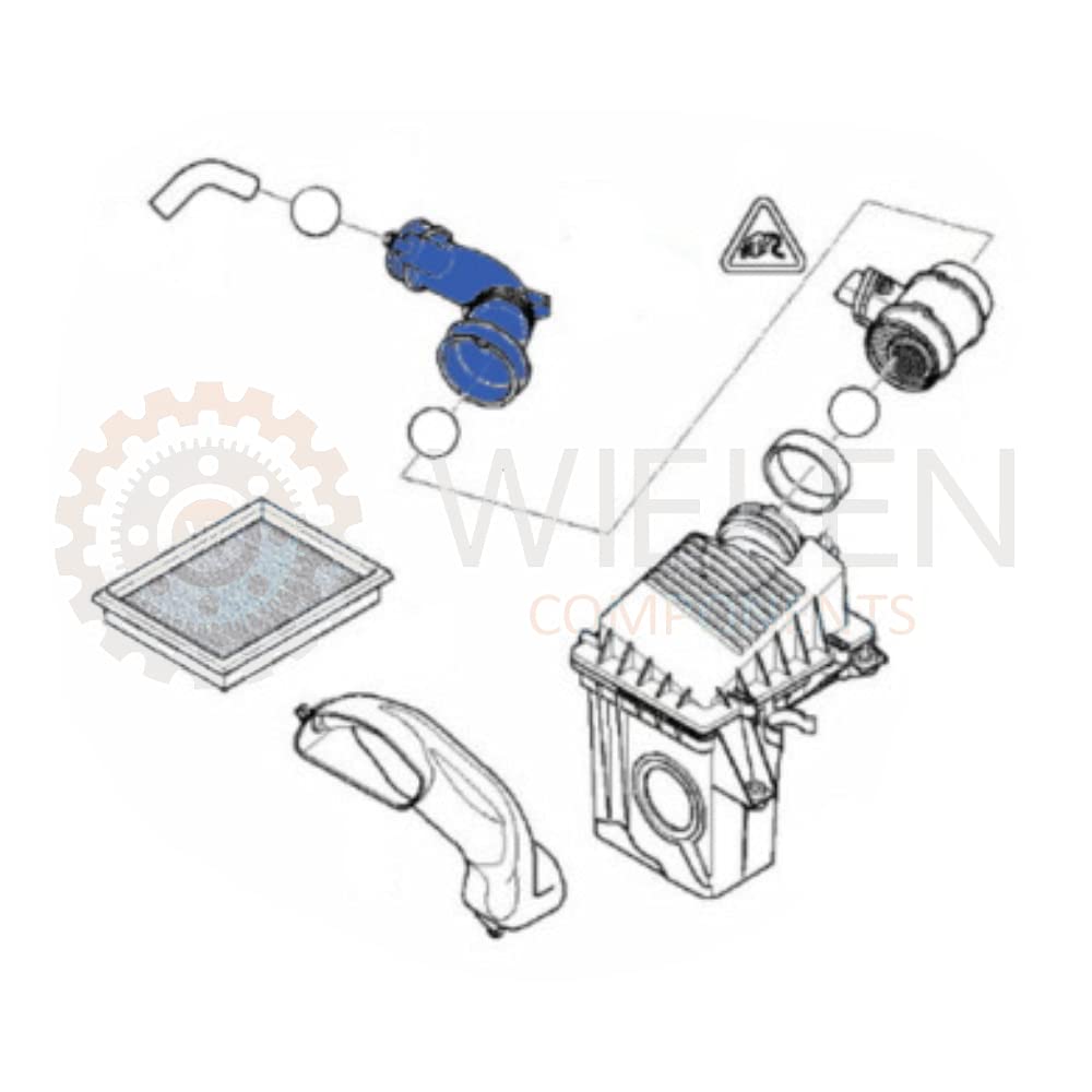 MANICOTTO INTERCOOLER COMPATIBILE CON TUBO ARIA MINI COOPER ONE 1.4D 17880 33040 7798108.01 1788033040