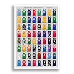 Mounted Gifts Trading NBA Basketball Legends signed poster print framed picture photo autograph gift Kobe Bryant Lebron James Steph Curry Michael Jordan (A4 poster only)