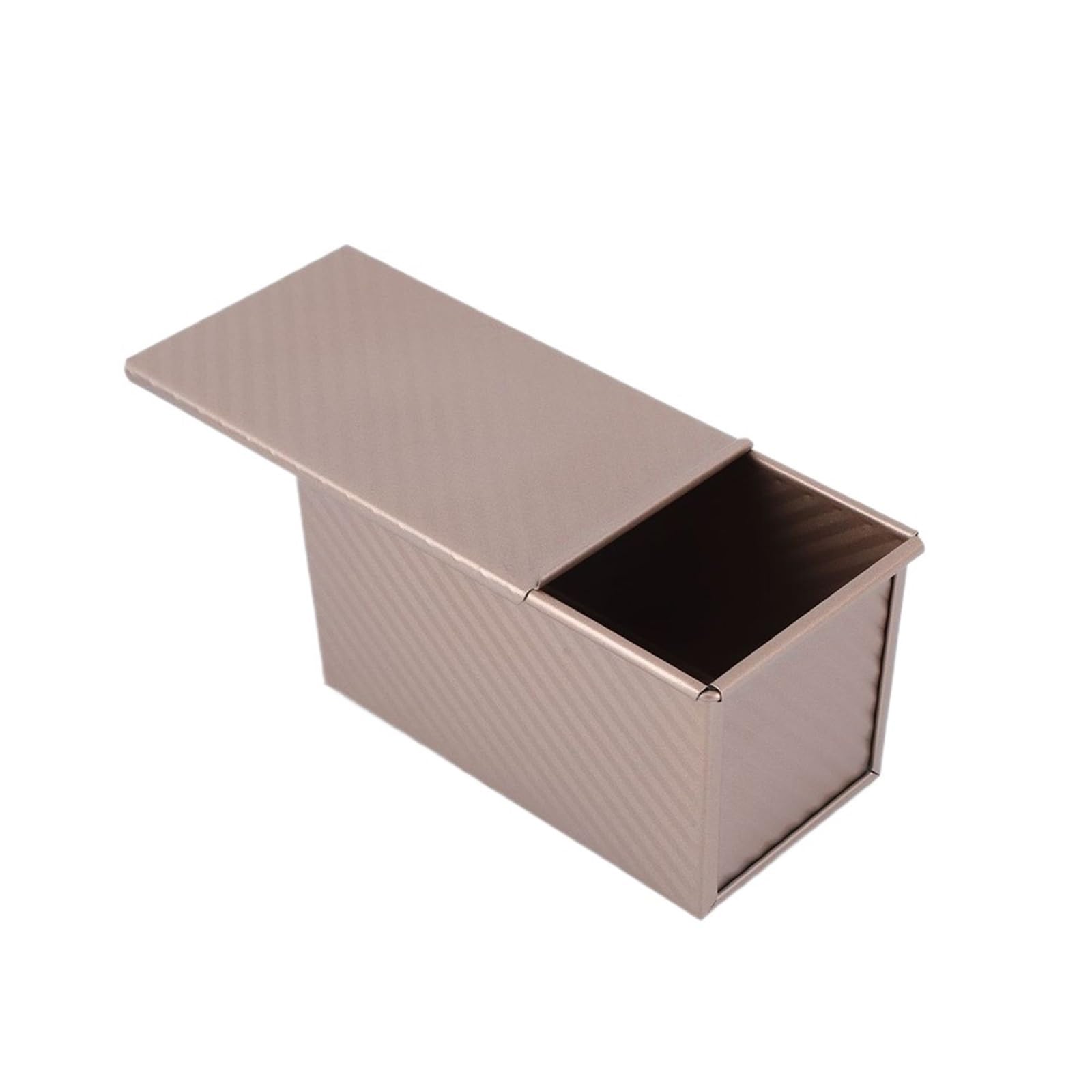 Generisch 1 Stück rechteckige Kastenform mit Deckel, Brot-Backform, Kuchen, Toast, antihaftbeschichtete Box, aluminisierter Stahl(Rose S)