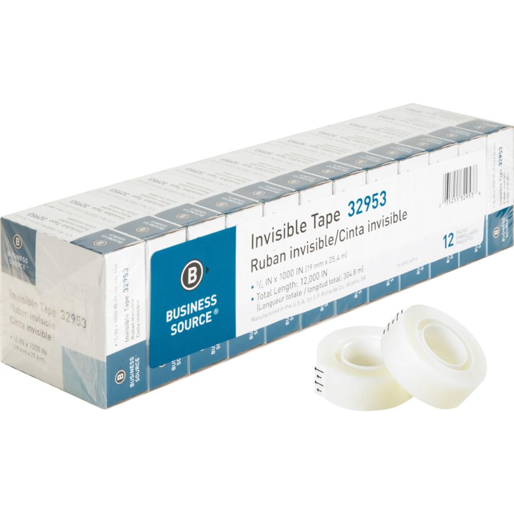 BSN BSN32953 Invisible Tape, Clear, 12-Pack