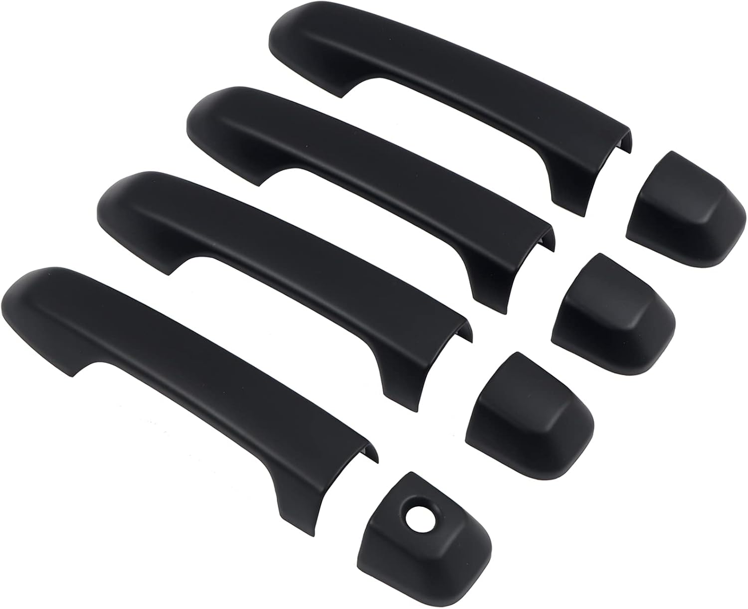 ITrims Door Handle Cover Trim for Toyota 4Runner (Matte Black 8‑piece)