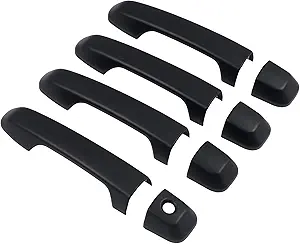 ITrims Door Handle Cover Trim for Toyota 4Runner (Matte Black 8‑piece)