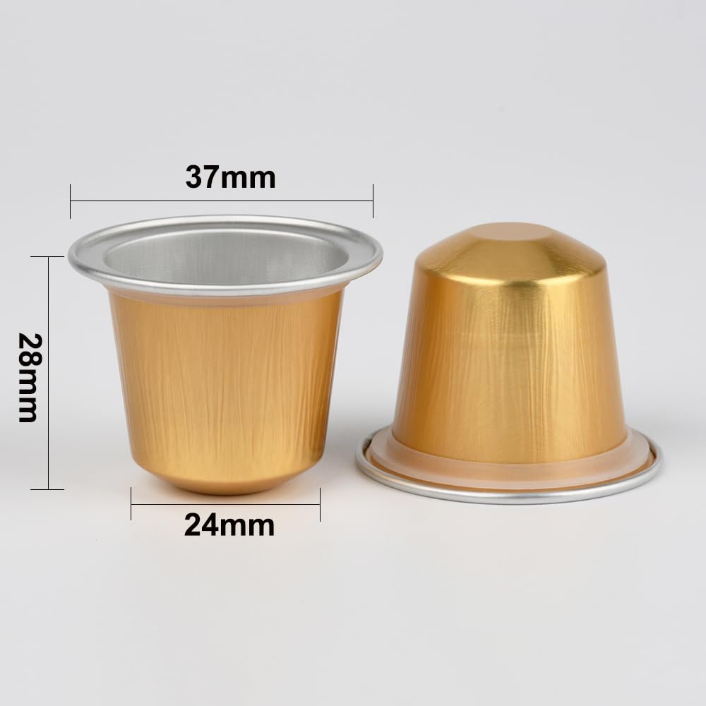 Amazon.co.jp: 使い捨て充填可能な空のアルミホイルカプセルコーヒー