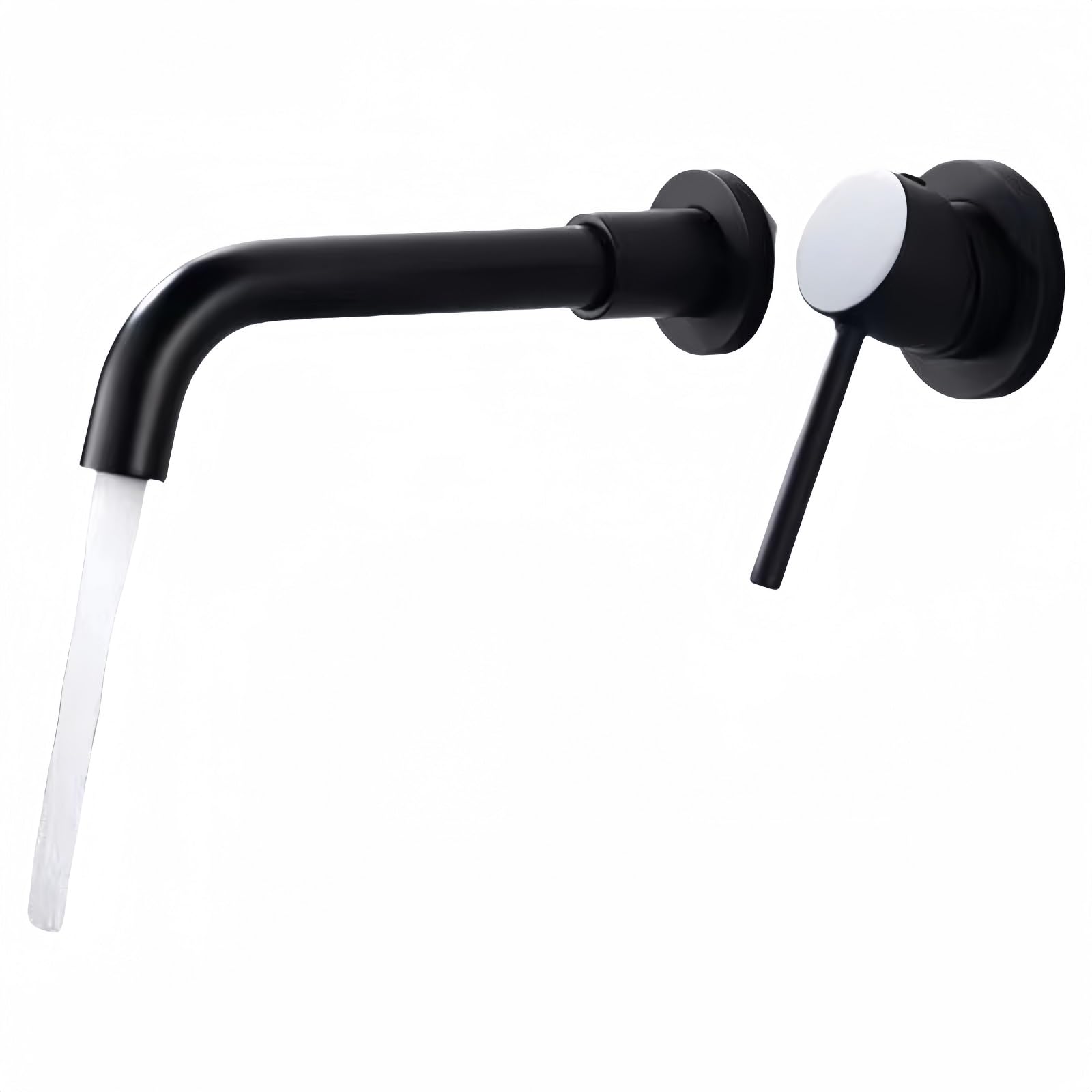 ZYCHSJXA Concealed Hot and Cold Control Water Wash Basin Faucet (Black)