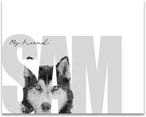 Miniatura 3 de Personal-Prints My Best Friend - Regalo personalizado para dueño de perros (montaje en bloque de 11 x 14 pulgadas, Labrador Retriever - Chocolate)