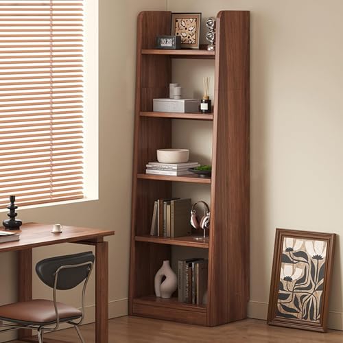 Estantería de madera independiente para sala de estar y dormitorio, estantería estable para libros y decoración