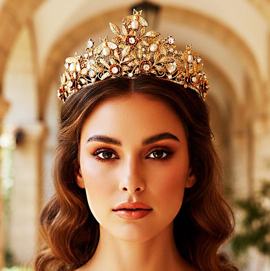 GORAIS Leaf Headband Gold Greek Goddess Tiaras and Crowns Wedding Headpiece for Women and Brides - Image 6