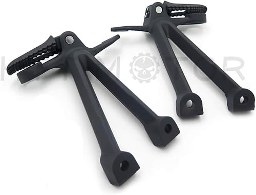 Miniatura 4 de HTTMT MT390-022 - Soporte de clavija de pie de pasajero trasero negro compatible con Suzuki Gsx-R Gsxr1000 2007 2008