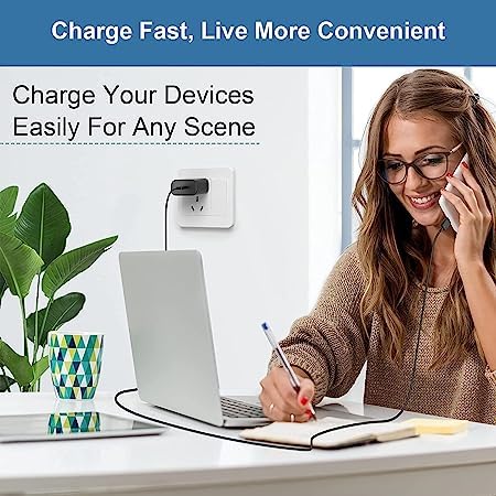 Image of Original 45W Super Fast Charger True 45W Max Charging Adapter for Samsung Galaxy Fold 2, 3, 4 / Note /S 22, S23, S23 Ultra, S23 Plus /A /M Series (Black)