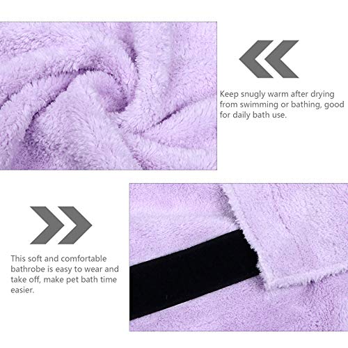 TEHAUX Toalha de banho macia para cães 1 unidade Roupão de banho superabsorvente para cachorros Supr