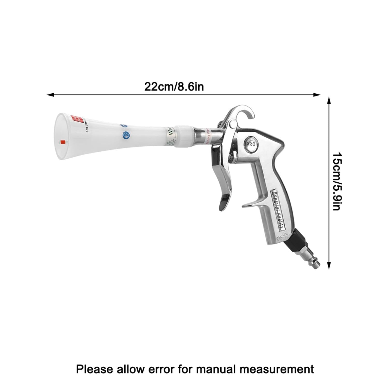Begot High Pressure Pro Car Cleaning Gun Air Blow Gun Car Detailing Interior Car Dryer Air Blower for Car Surfaces Quickly Blasts Dust, Easy to Clean