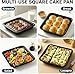8x8 Square Nonstick Baking Pan, Rust-Resistant Carbon Steel Cake Pan for Brownies, Cakes & More, Easy Clean Kitchen Gift for All Baking Needs