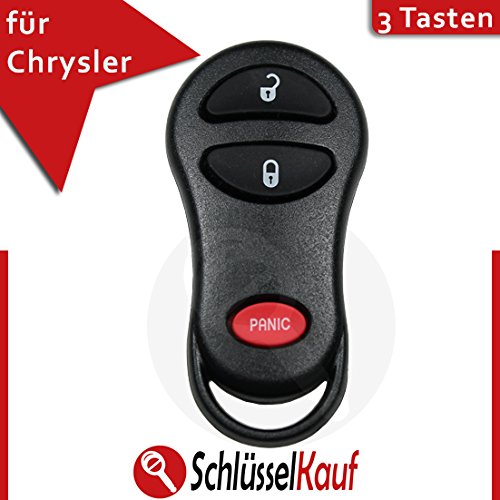 Auto Schlüsselgehäuse Für Chrysler/Jeep/Dodge – Inkl. Tastenfeld & CR2016 Batterie, Ohne Elektronik, Zum Austausch