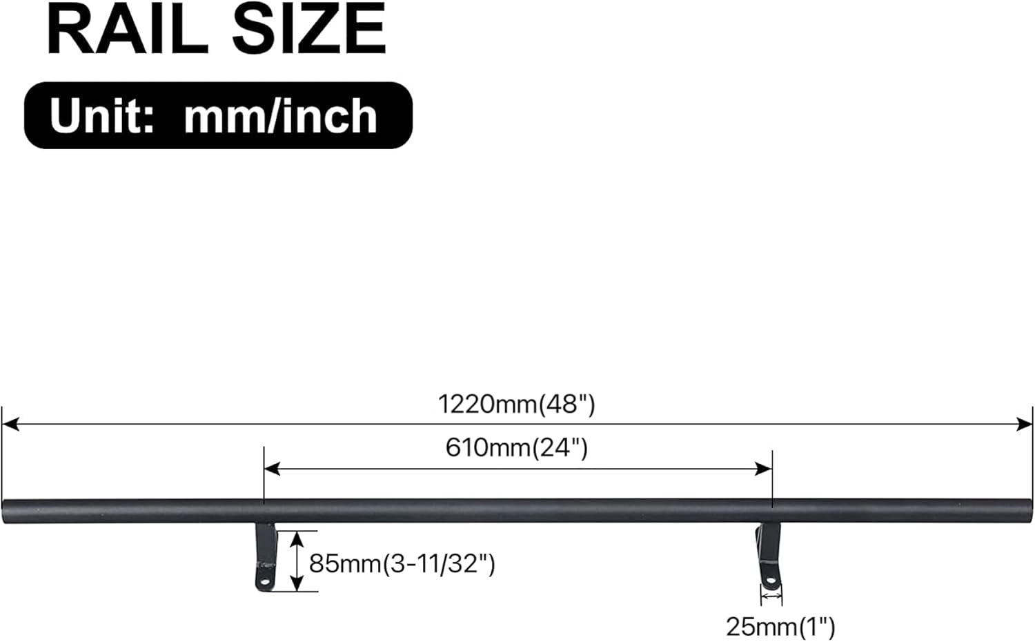 Rolling Library Ladder Hardware Kit, 4FT Extension Kit