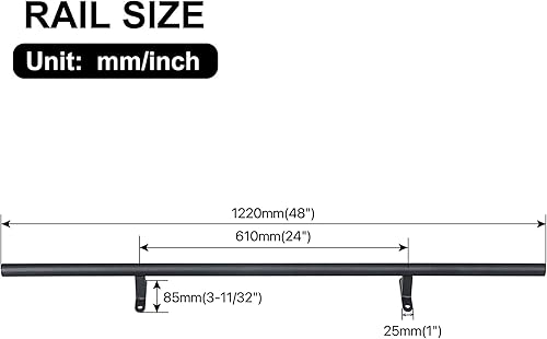 Miniatura 3 de KINMADE Kit de herramientas de escalera de biblioteca rodante, kit de extensión de 4 pies