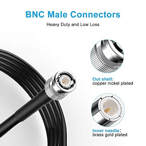 MOOKEERF 25FT SDI Cable, HD-SDI BNC Male to BNC Male 75 Ohm RG6 Video Coaxial Cable - Image 3