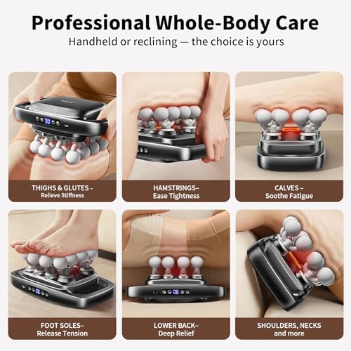 Image of 16 Head Massage Gun, 2026 Upgrade Deep Tissue Massager with 48KG Force, 3 Modes & 30 Intensities, Portable and Quiet Percussion Gun for Neck, Back, Legs, Waist, Buttocks Muscle Pain Relief