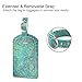 FINTIE 2 Pack Luggage Tags, Leather Name ID Labels with Privacy Cover for Travel Bag Suitcase, Theme - Shades of Blue