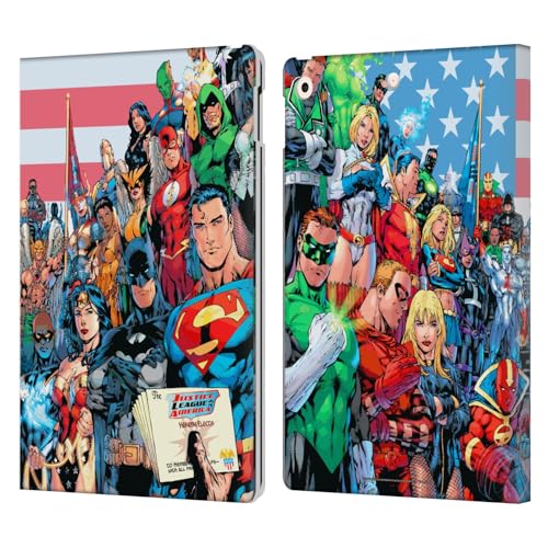 Étui en cuir Justice League pour iPad 10.2 Head Case Designs aux finitions soignées