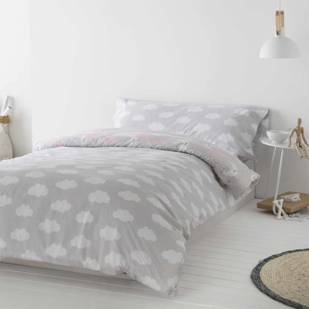 COTTON ARTean Funda Nordica Infantil/Juvenil Reversible LUNITAS. Cama de 90 (150 Ancho x 220 cm. Largo).