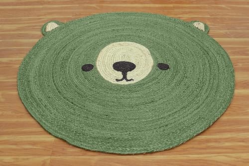 Tapis rond en jute pour zone de trafic intense 120cm