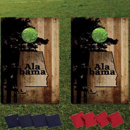 VictoryStore Cornhole Games - State of Alabama Cornhole Bag Toss Game - Alabama Bag Toss Game