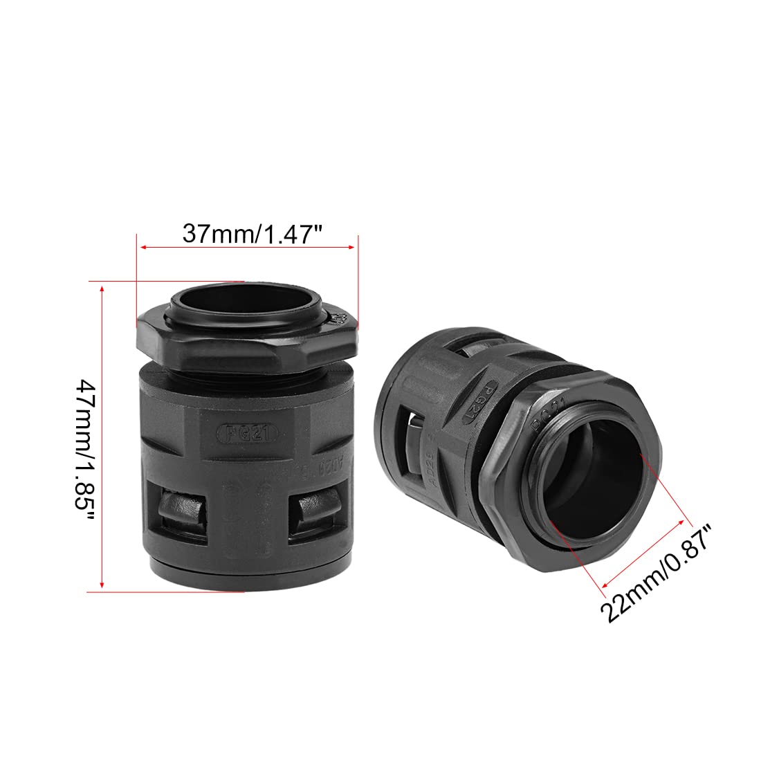 Heyco 1247 SR-7W-2 BLACK STRAIN RELIEF (package of 250)