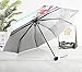 Estwell Travel Compact Art Umbrella Lightweight Foldable Windproof UV Protection Sun Rain Umbrella for Women