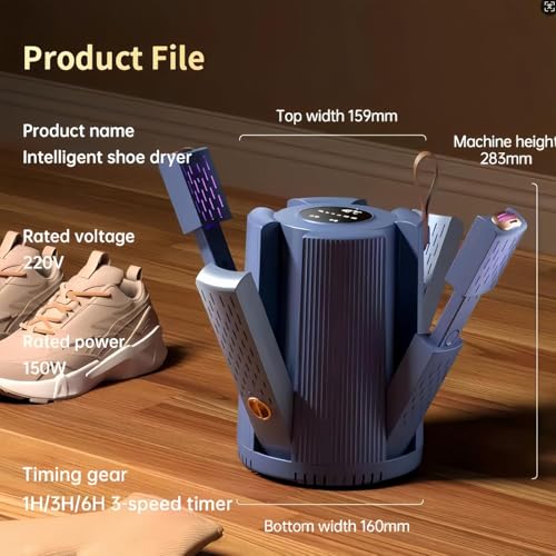 Secador eléctrico portátil para calzado con control a 48°C miniatura 7