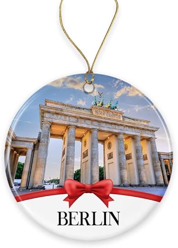 Berlin - Adorno de Navidad, adornos de Navidad, colección de recuerdos de viaje, regalo para la familia, adorno de árbol de Navidad, viajes por la