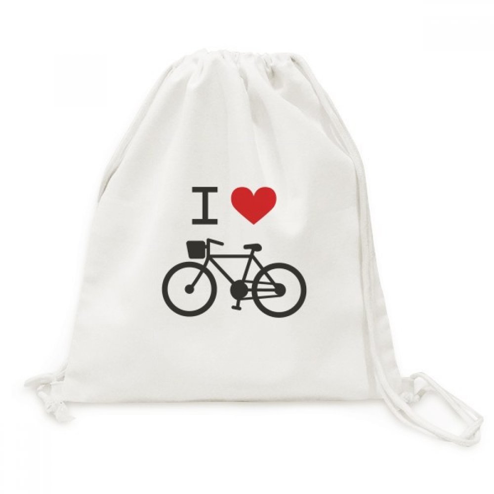 Bicyclette Motif Toile Drawstring Backpack Sac de Gym Ajustable et Leger - 5
